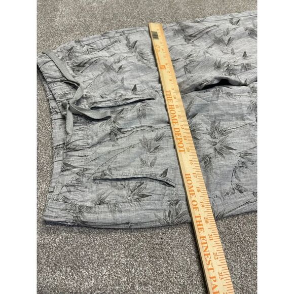 TASSO ELBA ISLAND Womens DRAWSTRING PANTS sz medium gray tropical trouser - Picture 8 of 12